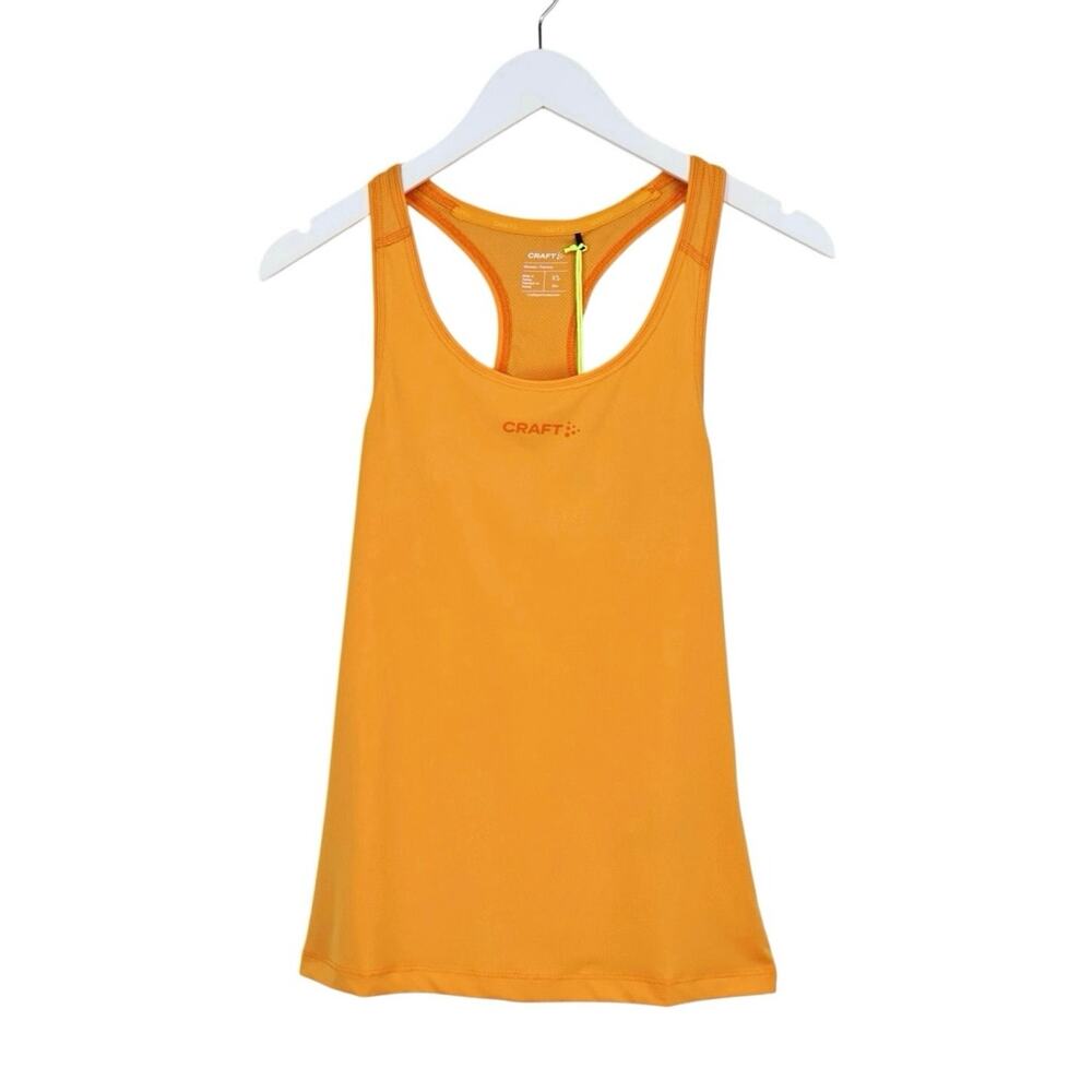 NWT Craft Women's Adv Essence Training Singlet Racerback Bright Orange Size XS